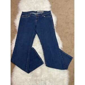 DKNY Womens Bootcut Jeans 5 Pockets Belt Loops Stretch Denim Blue Casual Size 30